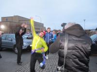 René Kujan běží Islandem