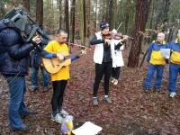 vánoční setkání běžců u&nbsp;velkého altánu v&nbsp;Krčském lese